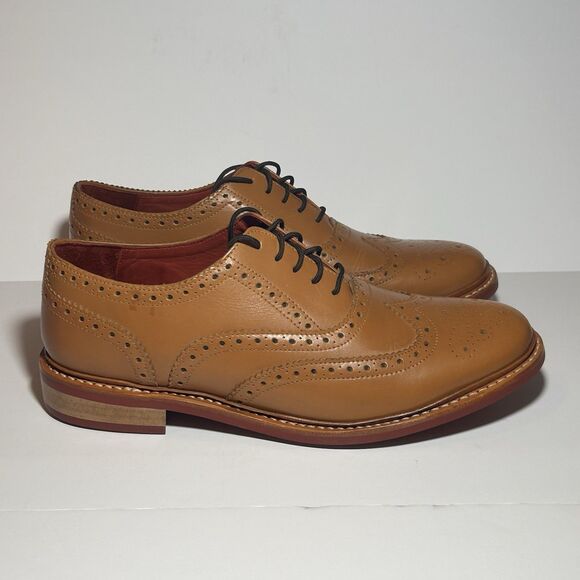 Samuel Windsor Flintsham Brogue Wingtip Mens UK 11G / US 11.5W Tan Leather Dress - Picture 1 of 15